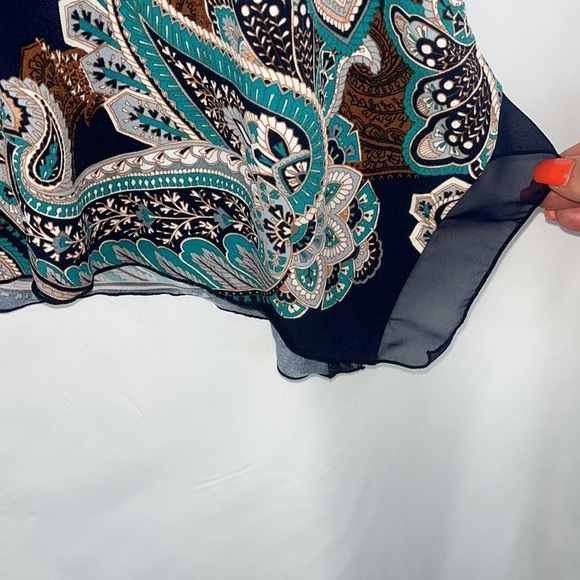 JM Collection 3/4 sleeve studded tunic boho chic Sz M - Picture 9 of 11